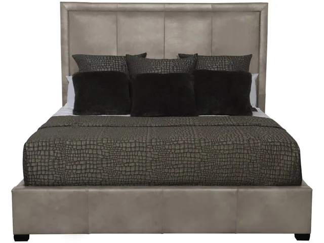 Morgan Leather Panel Bed King