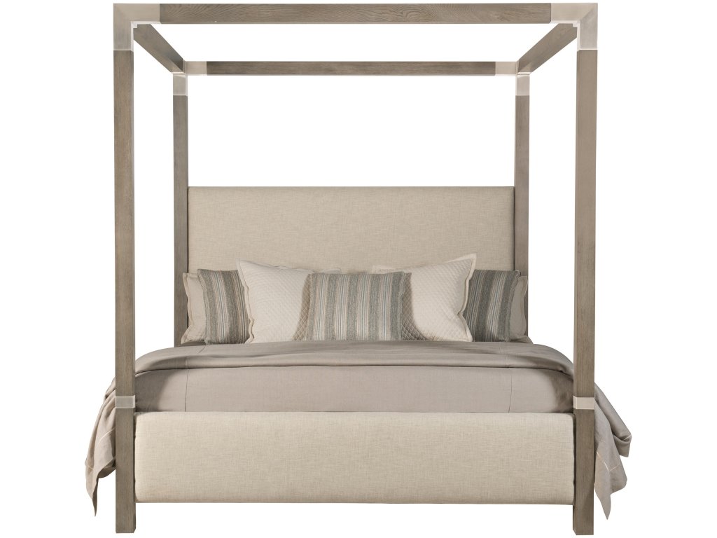 Palma Fabric Canopy Bed King - image 1