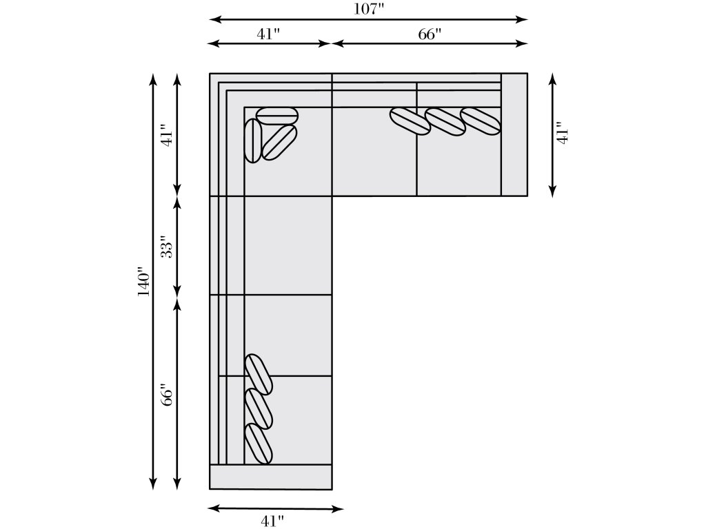 Germain Fabric Sectional - image 1