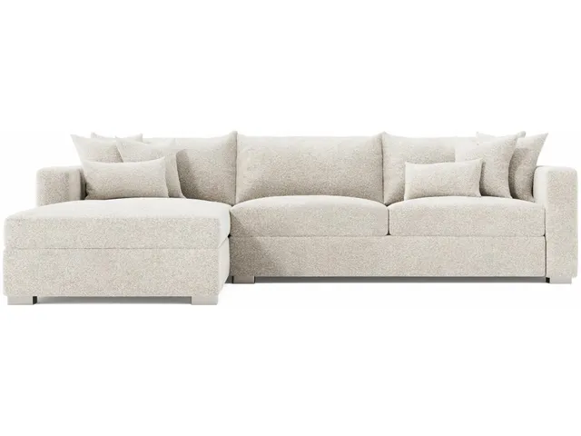 Helena Fabric Sectional Metal Foot - Alternative View
