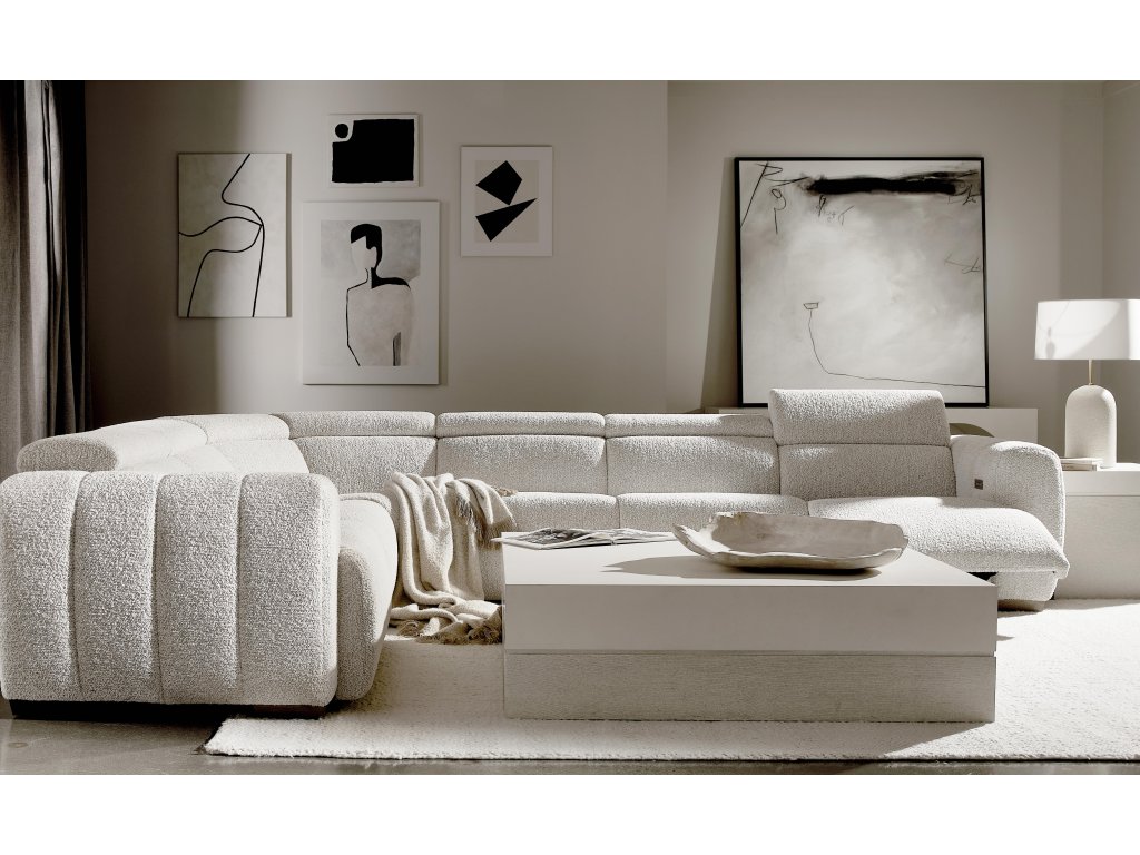 Aldo Fabric Power Motion Sectional - image 7