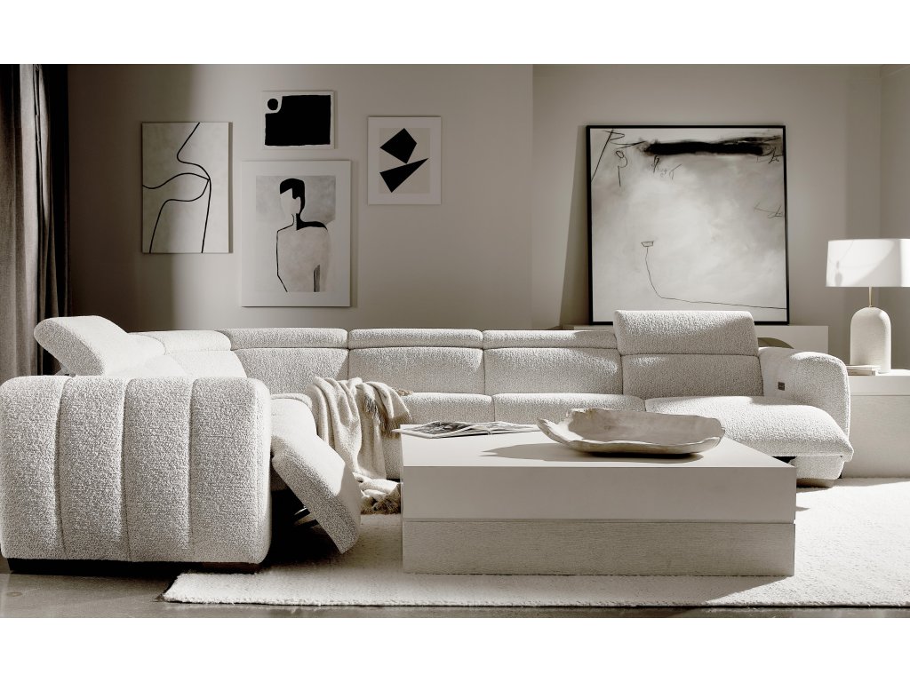 Aldo Fabric Power Motion Sectional - image 8