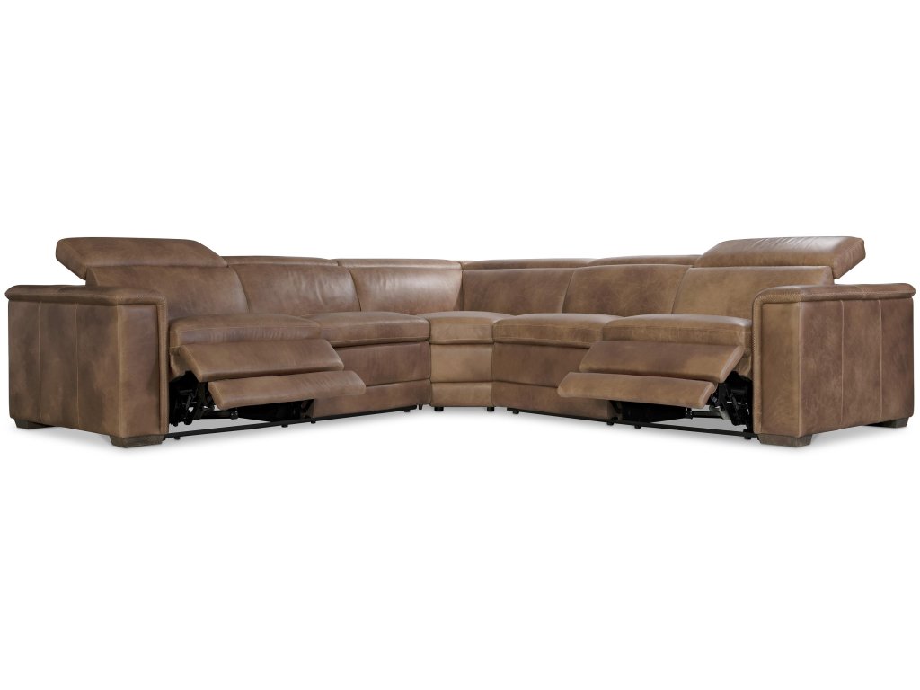 Lioni Leather Power Motion Sectional - image 1