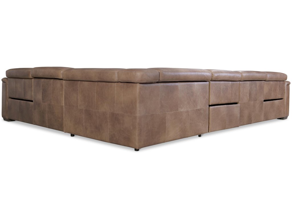 Lioni Leather Power Motion Sectional - image 3