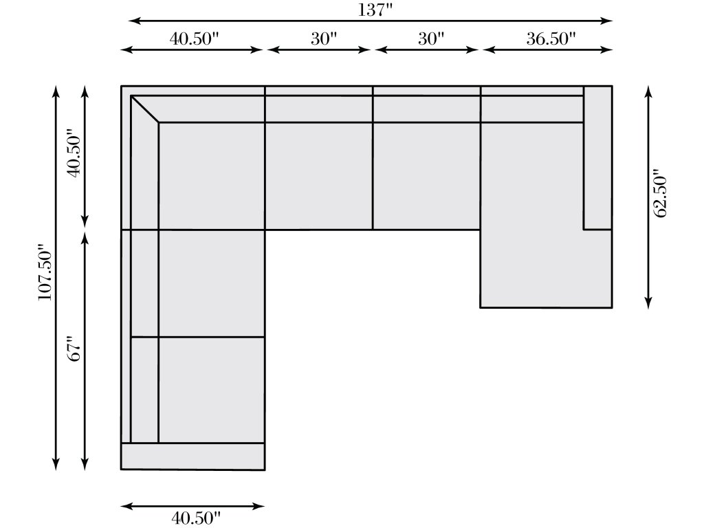 Dawkins Fabric Sectional - image 4