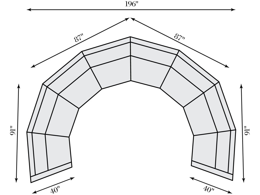 Soleil Fabric Sectional - image 4