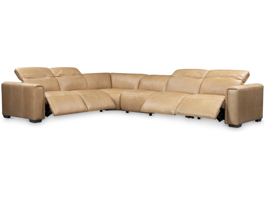 Billings Leather Power Motion Sectional - image 1