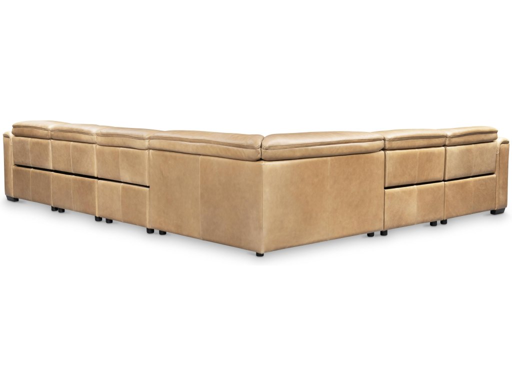 Billings Leather Power Motion Sectional - image 3