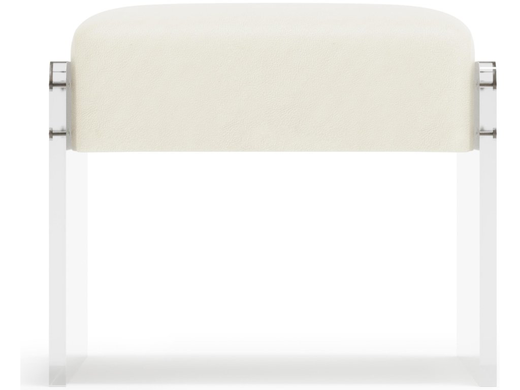 Jasper Leather Ottoman - image 1