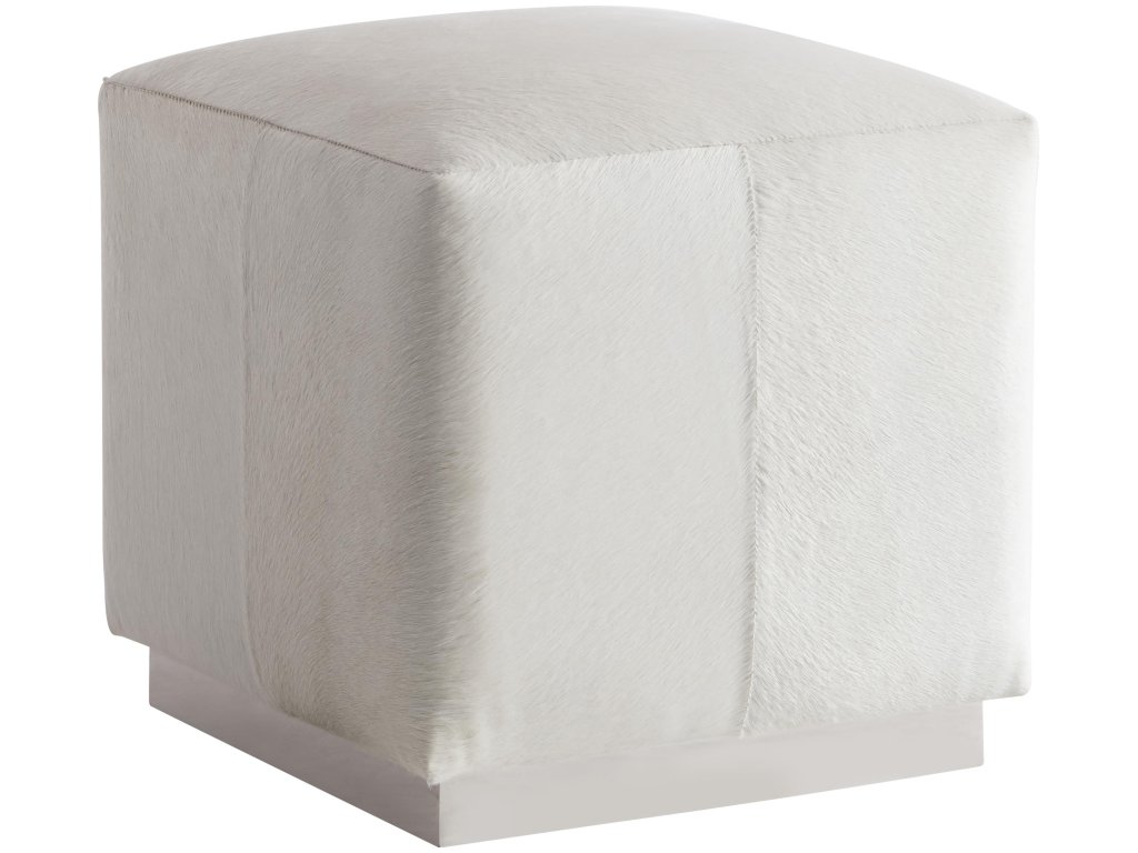 Aspen Leather Ottoman - main image