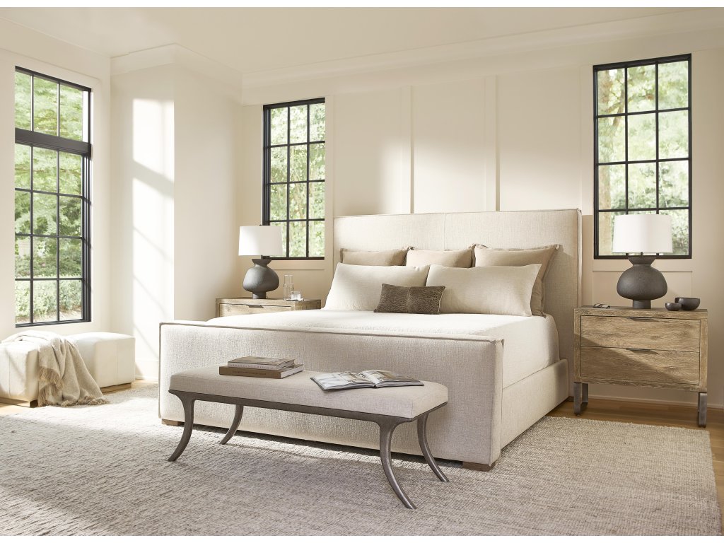 Aspen Leather Ottoman - image 5
