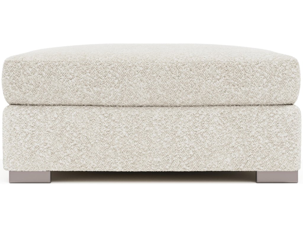 Helena Fabric Bumper Ottoman Metal Foot - image 1