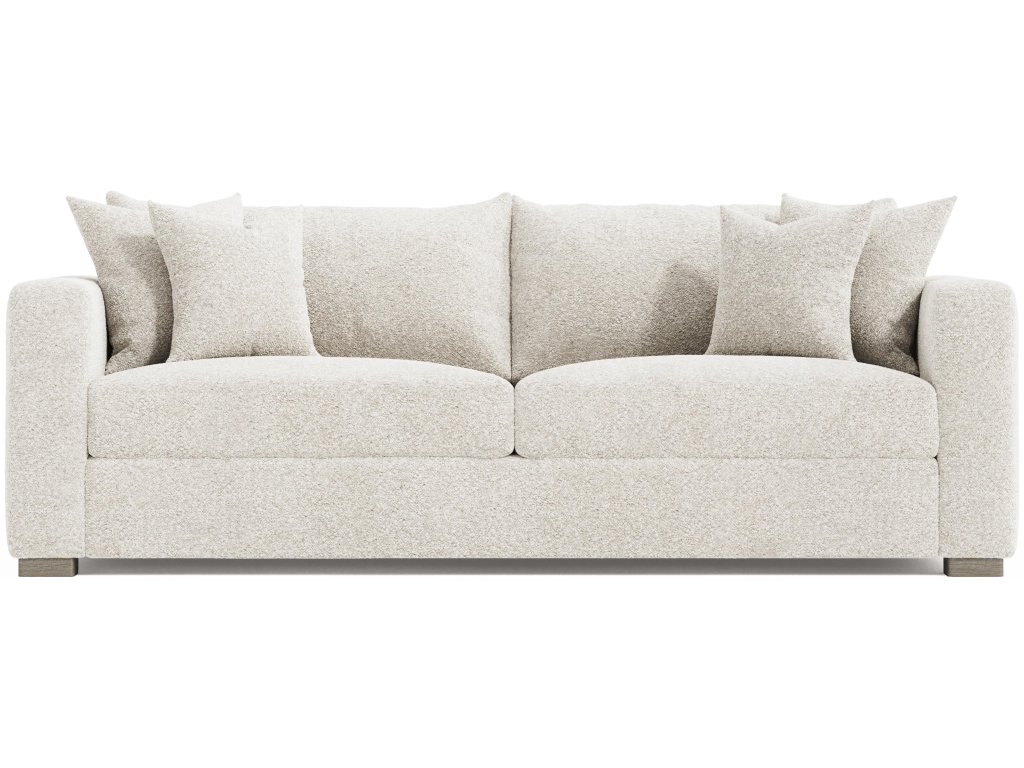 Helena Fabric Sofa Wood Foot - image 1