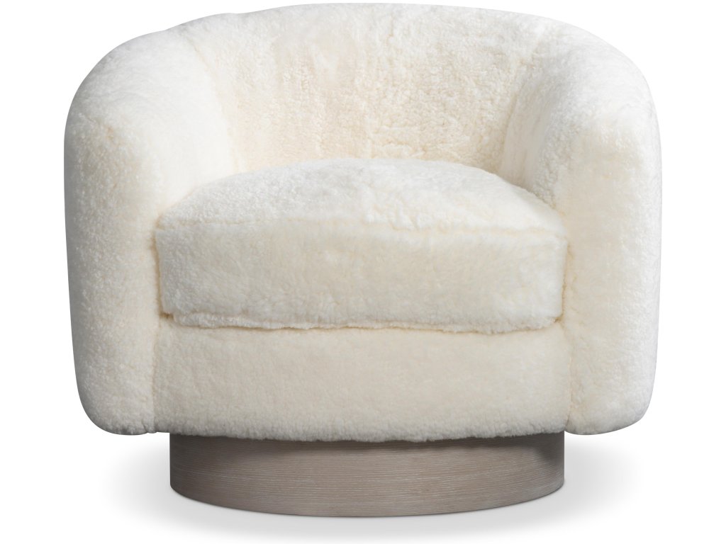 Camino Shearling Swivel Chair - image 1
