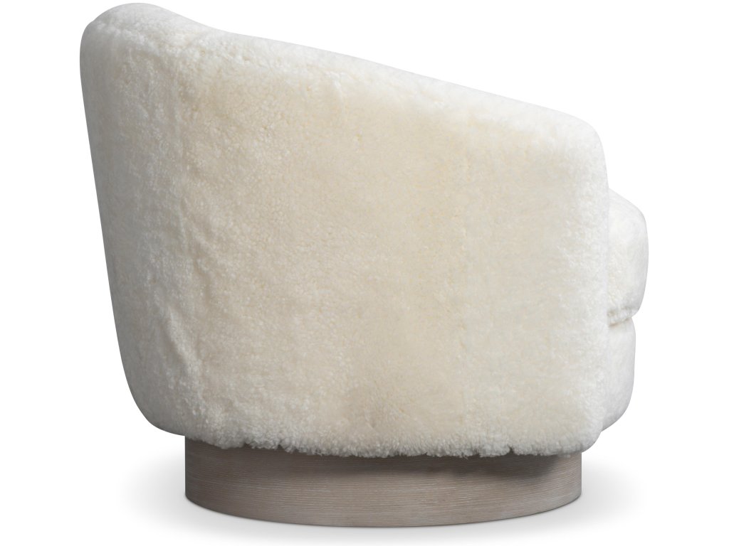 Camino Shearling Swivel Chair - image 2