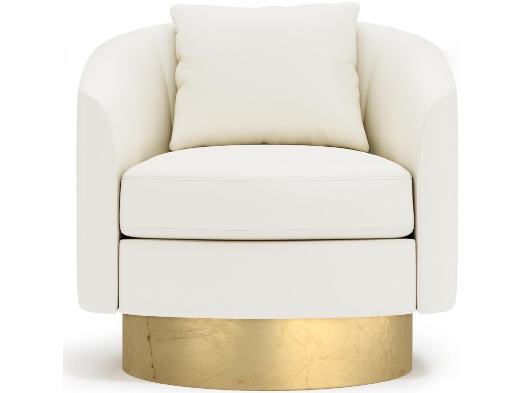Camino Leather Swivel Chair - image 1