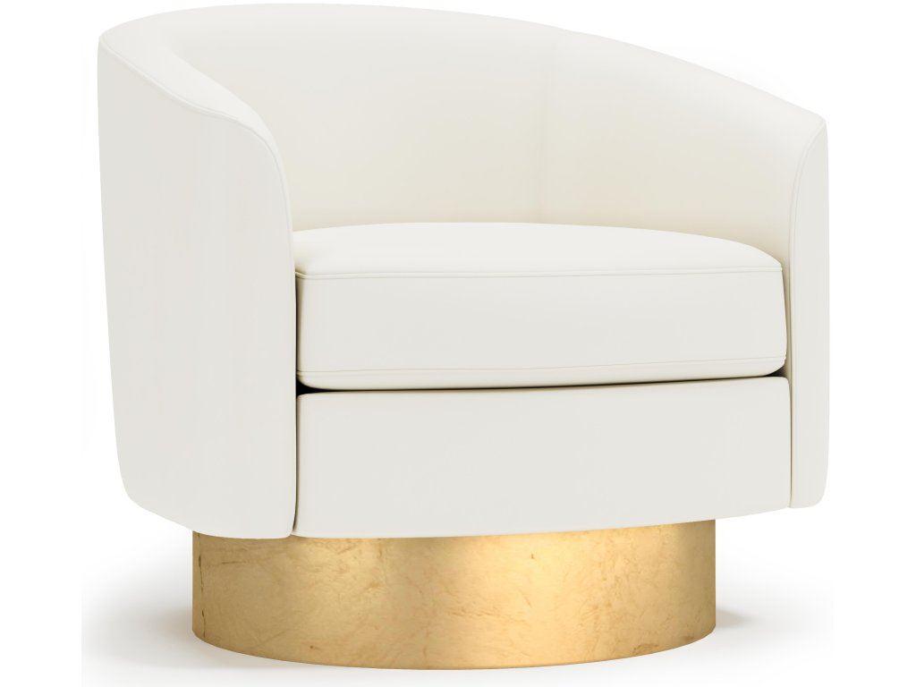 Camino Leather Swivel Chair - image 4