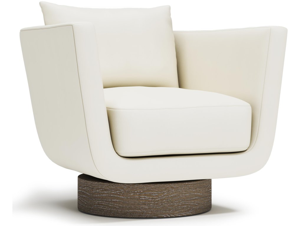 Gemma Leather Swivel Chair - main image