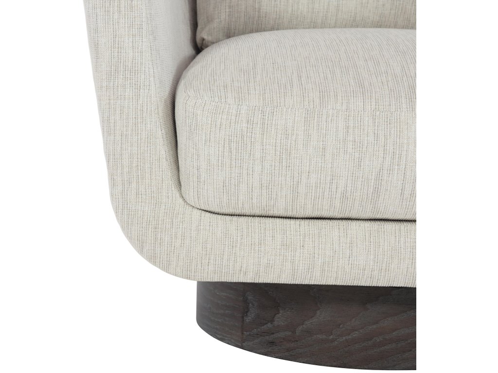 Gemma Leather-Fabric Swivel Chair - image 4