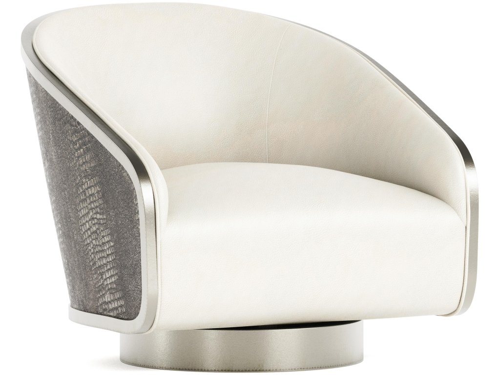 Miles Leather Swivel Chair - main image