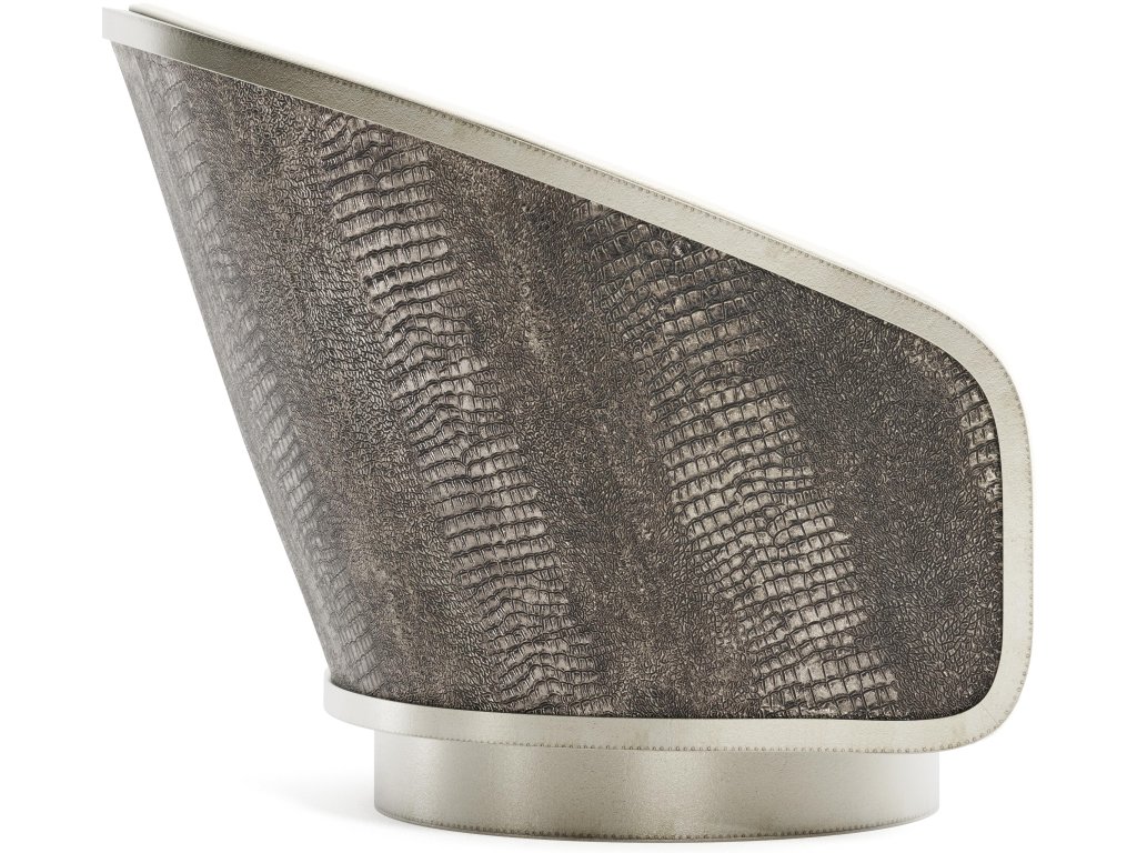 Miles Leather Swivel Chair - image 1