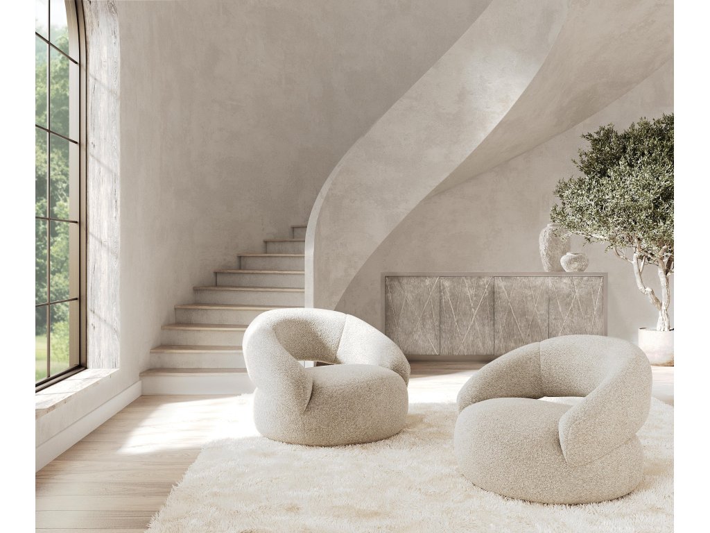 Cleo Fabric Swivel Chair - image 5