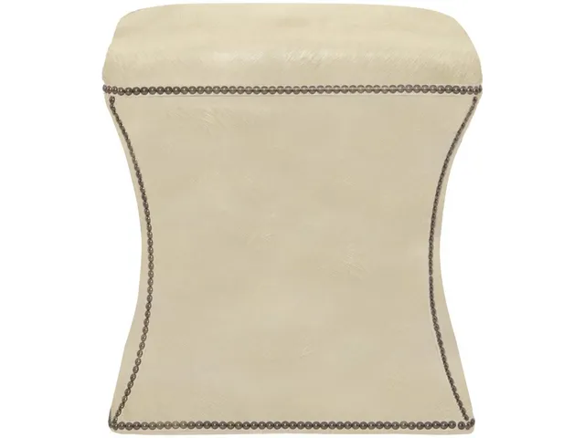 Roscoe Leather Ottoman