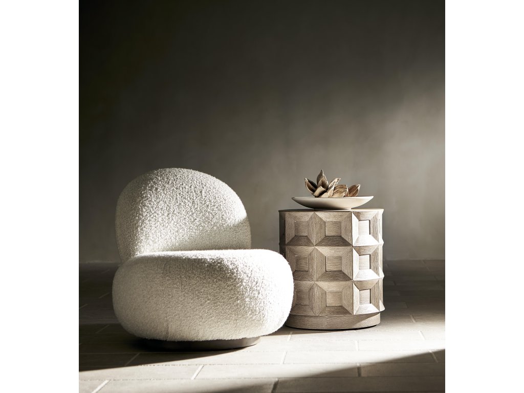 Lulu Fabric Swivel Chair - image 5