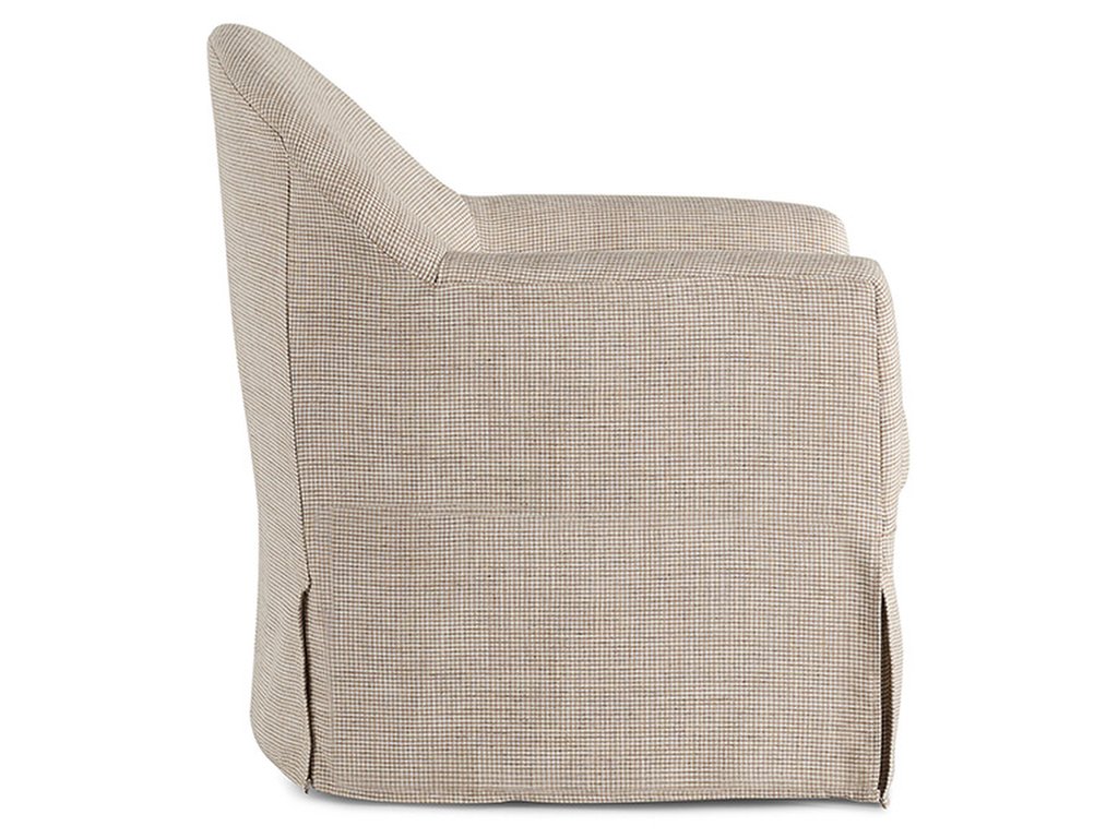 Meg Classic Slipcovered Look Swivel Chair - image 5
