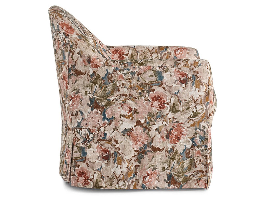 Meg Classic Slipcovered Look Swivel Chair - image 2
