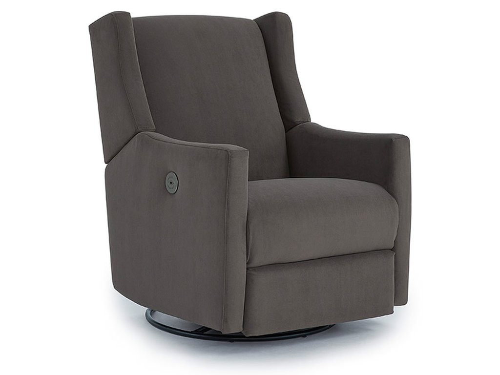 Lillian Modern Styled Swivel Glider Recliner - main image