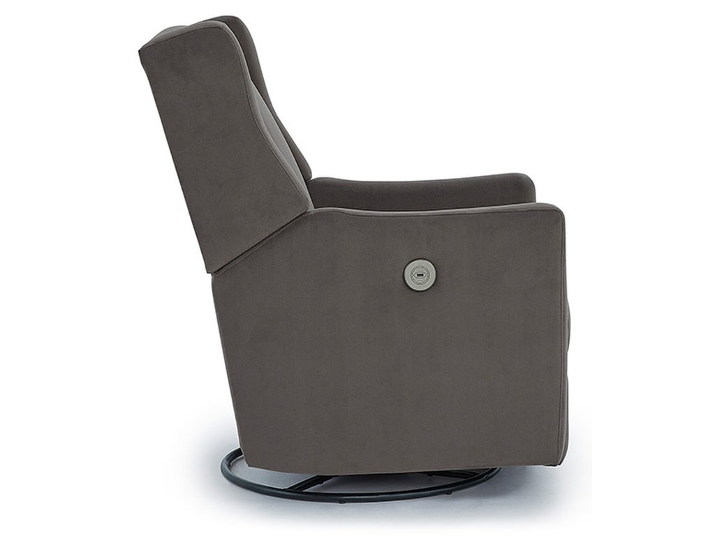 Lillian Modern Styled Swivel Glider Recliner - image 3