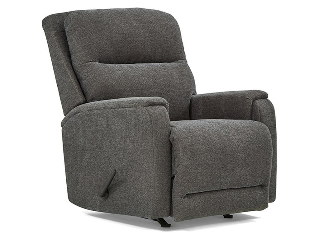 Derek Transitionally Styled Pillow Back Recliner - main image