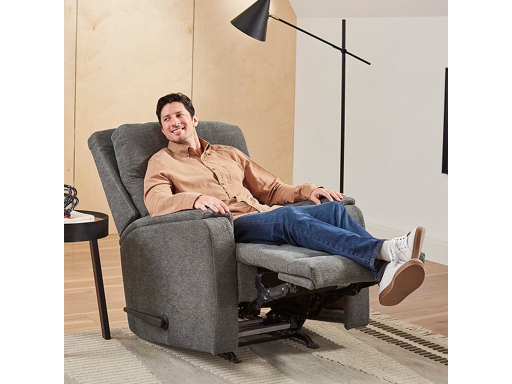 Derek Transitionally Styled Pillow Back Recliner - image 11