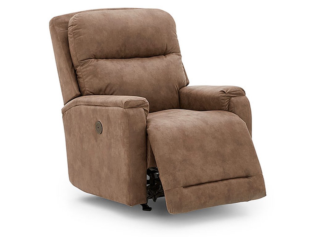 Derek Transitionally Styled Pillow Back Recliner - image 5