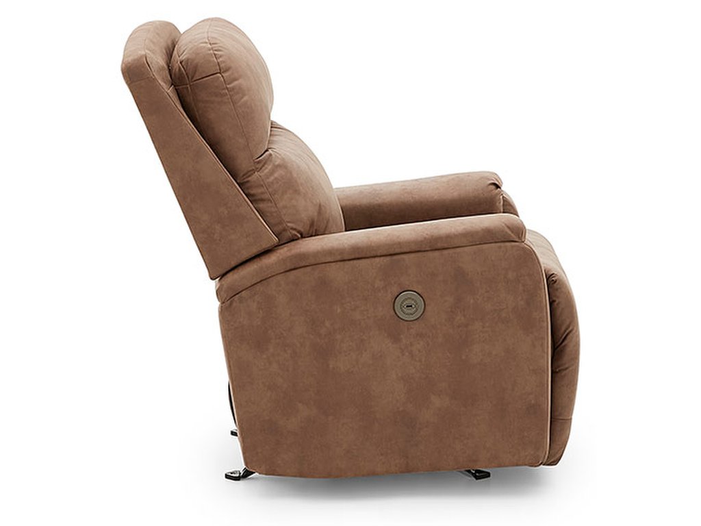 Derek Transitionally Styled Pillow Back Recliner - image 7
