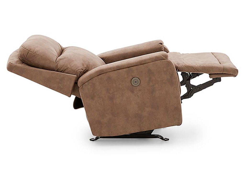 Derek Transitionally Styled Pillow Back Recliner - image 8