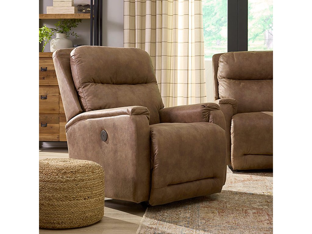 Derek Transitionally Styled Pillow Back Recliner - image 12