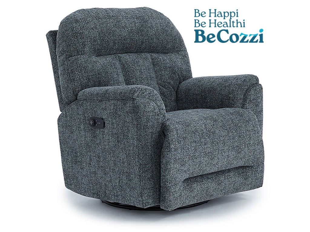 Suitably Medium-sized, Overstuffed Pillow Recliner - main image