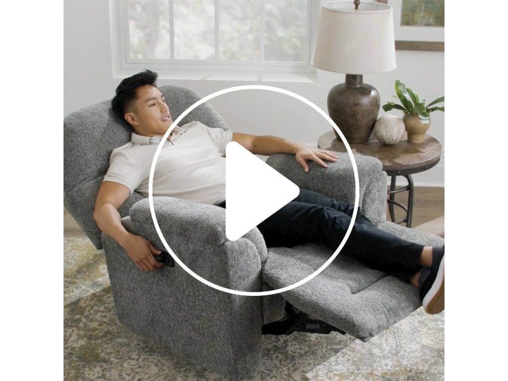Suitably Medium-sized, Overstuffed Pillow Recliner - image 1