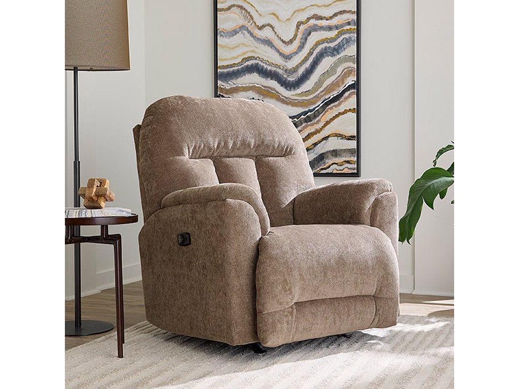 Suitably Medium-sized, Overstuffed Pillow Recliner - image 17