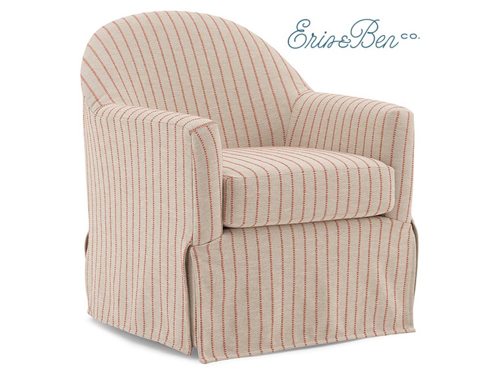 Meg Classic Slipcovered Look Swivel Chair - image 11