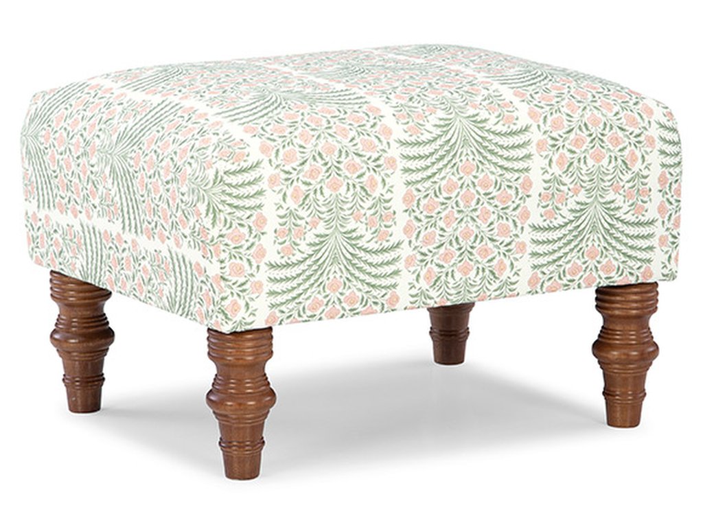 Best Home Furnishings F14Dw Ottoman With Turned Wood Legs, alternate view 2