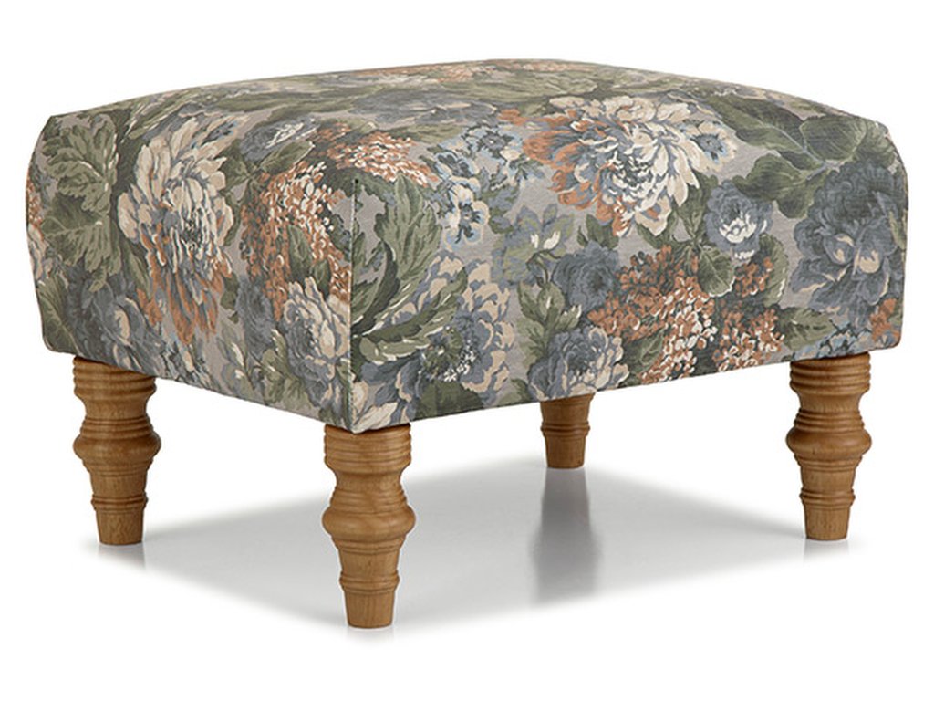 Best Home Furnishings F14Dw Ottoman With Turned Wood Legs, alternate view 1