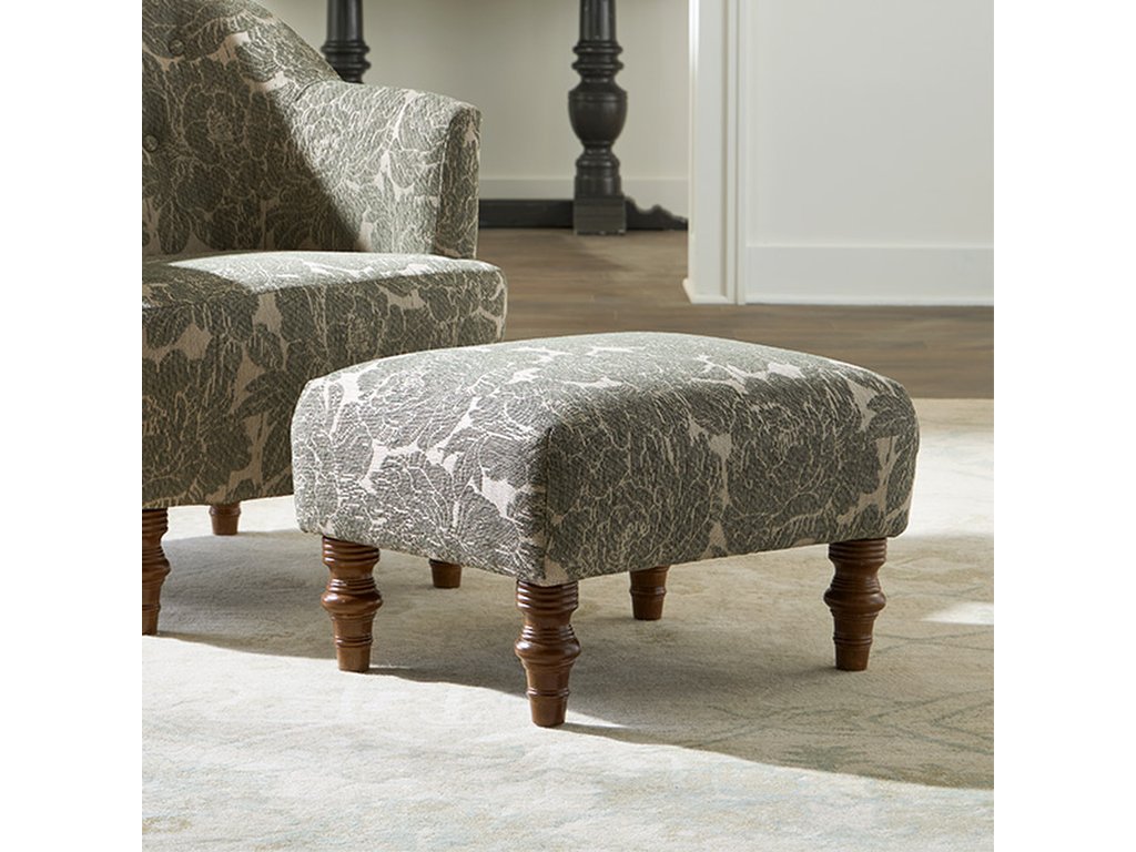 Best Home Furnishings F14Dw Ottoman With Turned Wood Legs, alternate view 3
