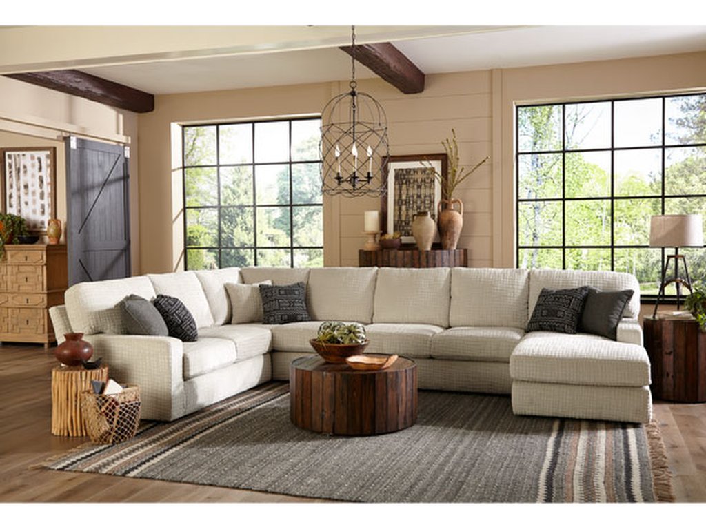 Dovely Sectional Transitionally Styled Chaise Lounge Sofa - image 3