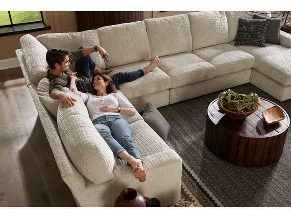 Dovely Sectional Transitionally Styled Chaise Lounge Sofa - image 4