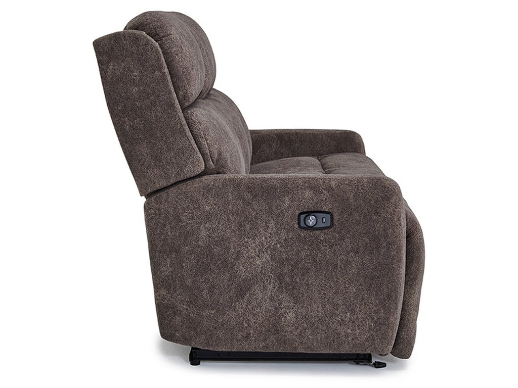 Livvy Sofa Modern Shape, Pillowed Recline Comfort - image 4