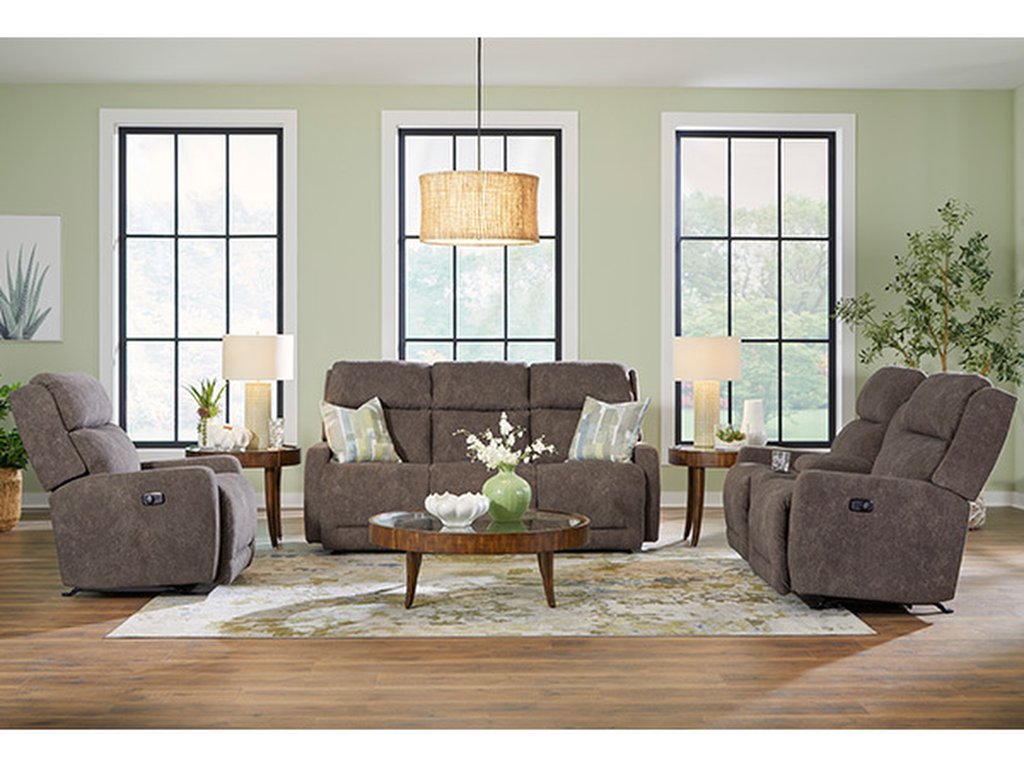 Livvy Sofa Modern Shape, Pillowed Recline Comfort - image 7