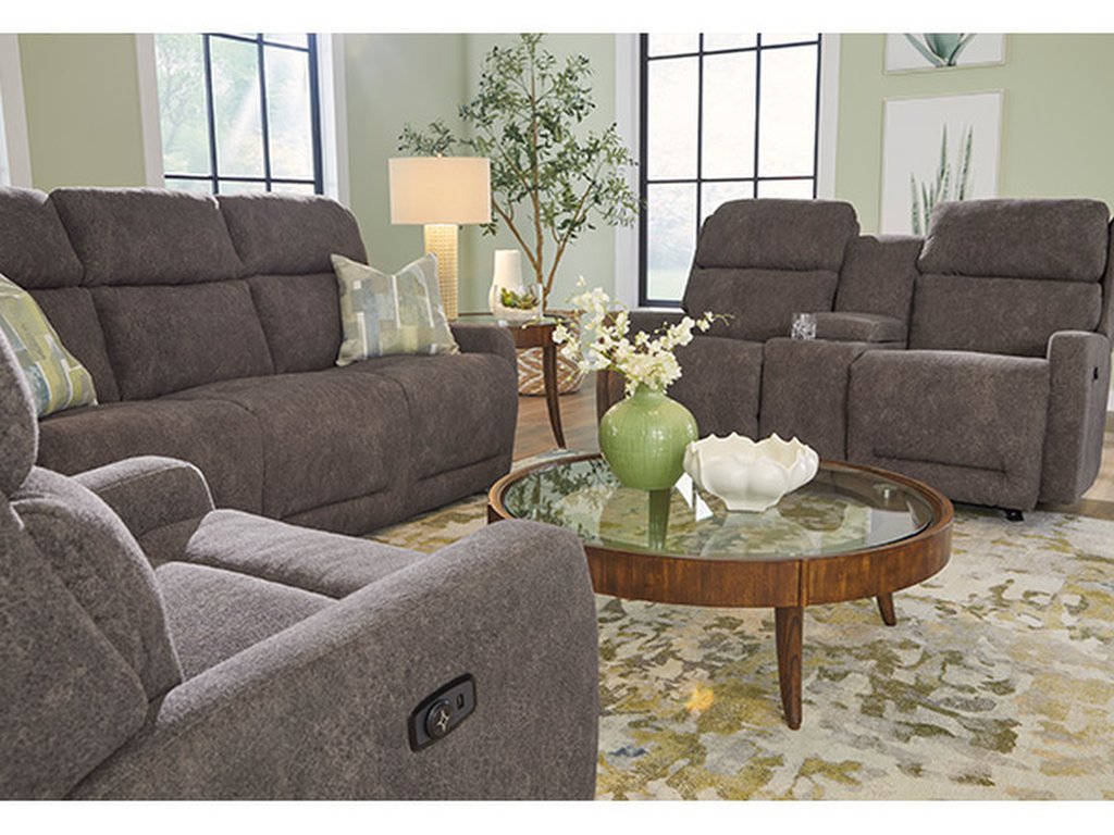 Livvy Sofa Modern Shape, Pillowed Recline Comfort - image 9